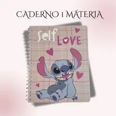 Caderno 80 Folhas Stitch - Self love