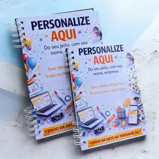 Caderno Personalizado – A5 | Universitário | Kit (2 Unidades)