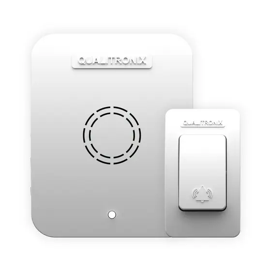 Campainha Sem Fio Longo Alcance 150 Metros 52 Toques Bivolt - Qualitronix