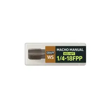 Macho 1/4 X 18 Fios Npt Rosca Gás Graff Aço Liga