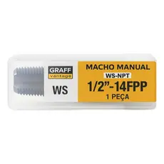 Macho 1/2 X 14 Fios Npt Rosca Gás Graff Aço Liga