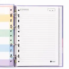 Folhas de Refil para Caderno Argolado Colegial Fichário - 90 gramas - 80 folhas