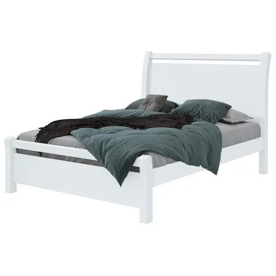 Cama Lopas Casal 1,40 Reali 2022  Branco