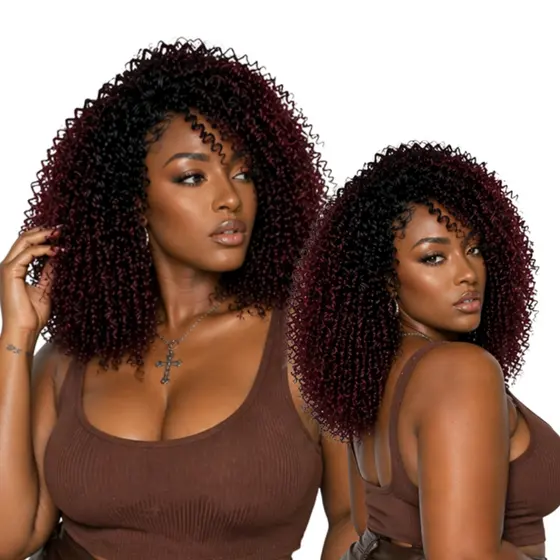 Peruca Cacheada 40cm Fibra Orgânica Natural + Touca Wig Cap