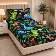 Lençol Infantil Solteiro 2 Peças Cama Box 170 Fios Premium cores Lisas e Estampas Menino e Menina