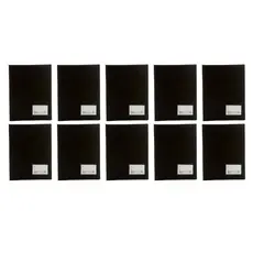 Kit 10 Pastas Catálogo Preta C/10 Envelopes Plásticos Finos Acp