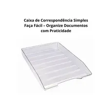 Caixa de Correspondência Simples Faça Fácil/Novacril – Organize Documentos com Praticidade