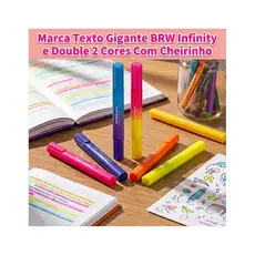 Marca Texto Gigante Infinity - Double 2 Cores Com Cheirinho / BRW