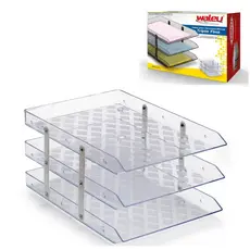 Caixa de Correspondência Tripla Móvel Sel. Transparente Maxcril