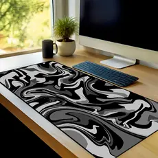 Mouse Pad Grande Gamer Premium Antiderrapante Diversos Tamanhos Tema Abstrato Borda Costurada