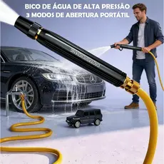 Kit 3 em 1: Bico de Alta Pressão para Mangueira + Conector T-Top | Compatibilidade e Durabilidade