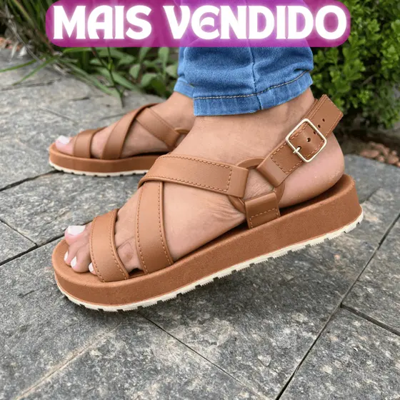 Sandália Feminina Dunas Papete Rasteira Birken Macia