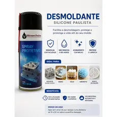 Spray Silicone Protetivo Desmoldante Incolor Lubrificante Anticorrosivo Paulista 300ml