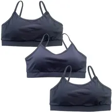 Kit 3 Top Feminino Academia Bojo Removível Top Poliamida Alças Finas Top Fitness Musculação