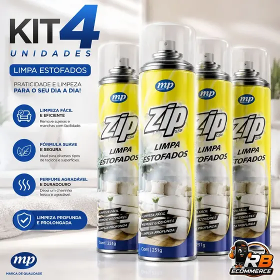 Limpa Estofados Espuma Mágica Limpa Sofa a Seco Zip Clean Spray 300ml