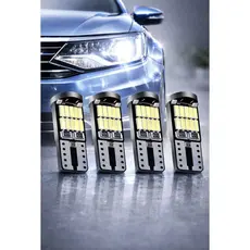 Kit 4 Lampadas Pingo 26 Led T10 Bem Forte Lanterna Meia Luz 5w