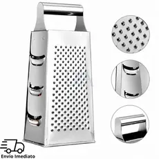 Ralador 4 Faces Aço Inox Legumes Fatiador Queijo