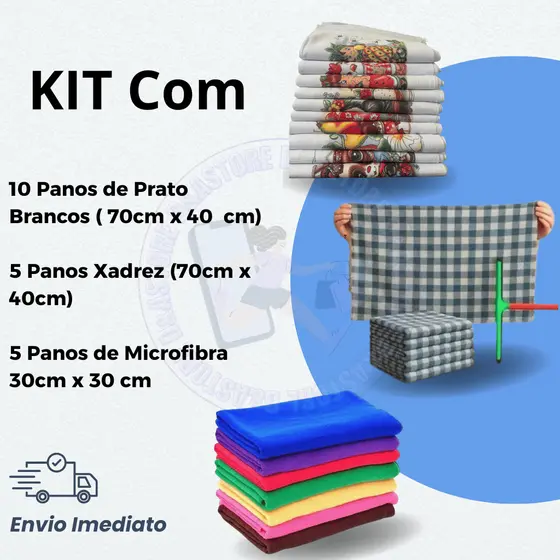 Pano de Prato Pano de Chão E Microfibra Praticidade Qualidade Economia Para Sua Casa