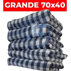 Kit Panos de Chão Xadrez 100% Algodão Grande Alta Absorção Kit Econômico Ideal para Limpeza da Sua Casa
