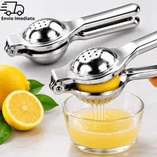 Espremedor Limão Manual Inox Premium Resistente Filtro Sem Sementes