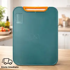 Tábua de Corte Antibacteriana Antiderrapante Multiuso Cozinha Carne Verduras Legumes
