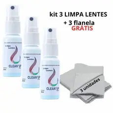 Kit 3 Limpa Óculos Celular Lentes + 3 Flanelas Microfibra Limpa Tela Tv Celular Notebook