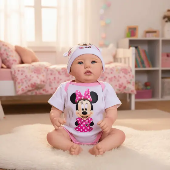 Bebê Reborn Boneca Realista Menina Abigail Em Silicone Pode Dar Banho Envio Imediato