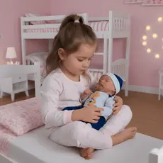 Bebê Boneco Reborn Siliconado Realista Pode dar Banho Chupeta