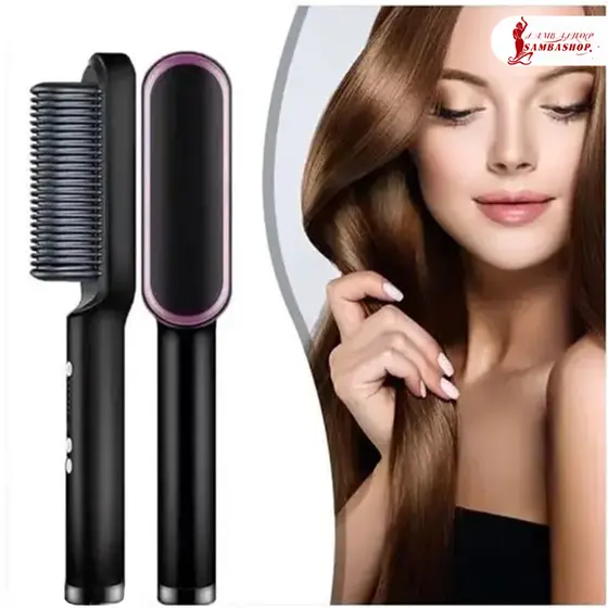 Escova Alisadora - Alisa, Seca, Hidrata, Modela e Anti-Frizz 5 em 1