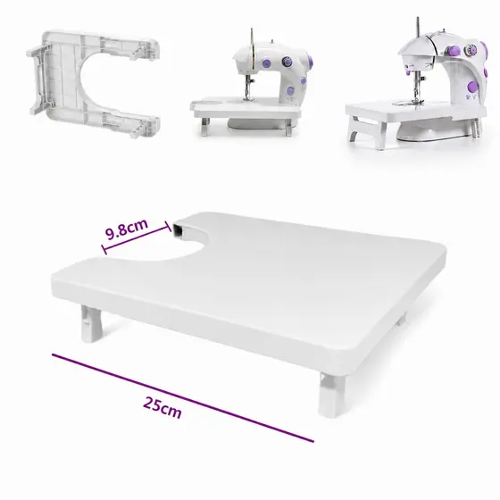 Mini Mesa Extensora para Mini Máquina de Costura Mesa de Costura com Armazenamento