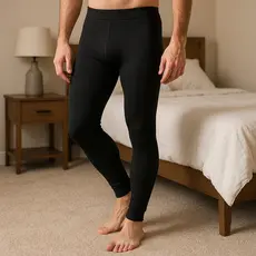 Meia Calça Térmica Masculina Forro Flanelado Peluciada Inverno Sem Pé MK