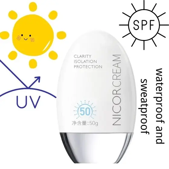 Protetor Solar Hidratante à Prova D'água 50 FPS 50g - NICOR