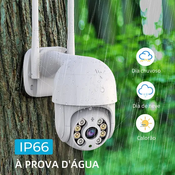 CAMERA DE SEGURANÇA SMART WIFI FULL HD - A8 1080P Prova D'água APP ICESS