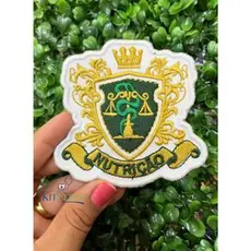 Patches bordados prontos termocolante profissões brasão enfermagem radiologia medicina nutrição