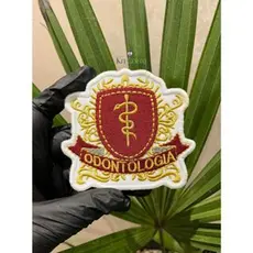 Patch Odontologia Termocolante, Bordado Pronto Fácil Aplicação Em Jalecos Para Dentista