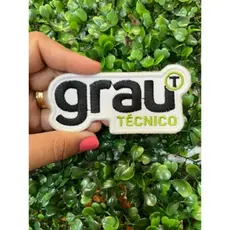Patch Bordado Faculdade Gráu Técnico Pronto grau tecnico