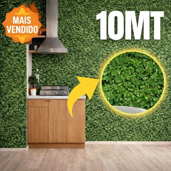 10 Metros Papel de Parede Modelo 3D Hera Folha Verde Adesivo Autocolante para Sala, Quarto
