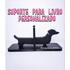 Suporte para Livros Cachorrinho Personalizado 🐶📚