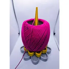 Suporte Giratório Para Novelo De Lã Em Formato De Flor