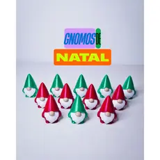 Mini Gnomos Natalinos Encantados – Kit com 6 ou 12 Unidades