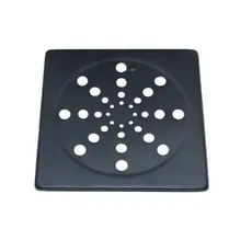 Ralo quadrado abre e fecha 10x10 PRETO tampa grelha ABS para banheiro