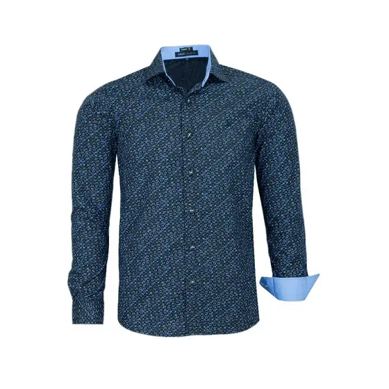 Camisa Social Estampada Variadas Manga Longa Amil Comfort Passa Fácil 1733