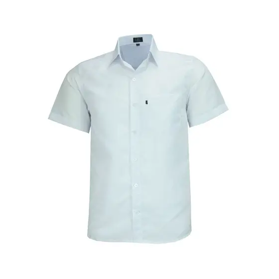 Camisa Social Manga Curta Comfort Lisa Lbl Com Bolso Não Amassa 3028