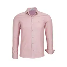 Camisa Social Amil Manga Longa Slim Liso Fácil De Passar 1919