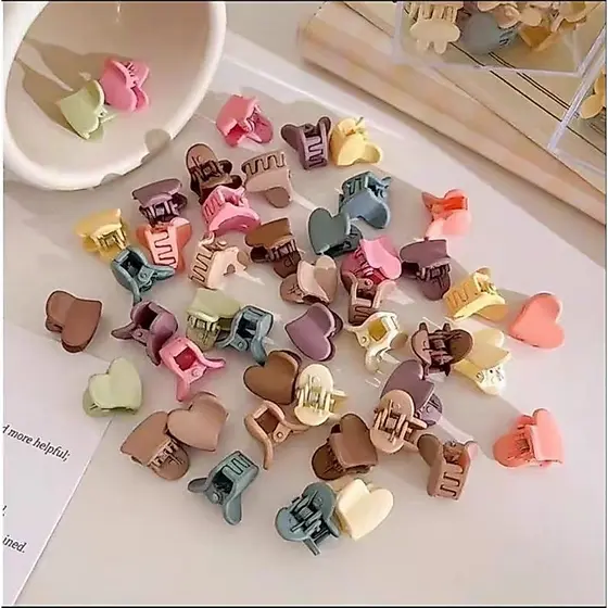KIT 50/100unidades Candy Color Mini Small Grab Clip Children's Hair Accessories Hair Claw Cute Girl Princess Hair