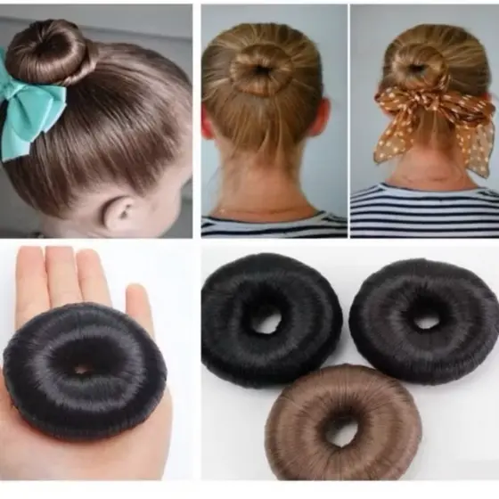 Rosquinha Esponja para coque de cabelo Unidade