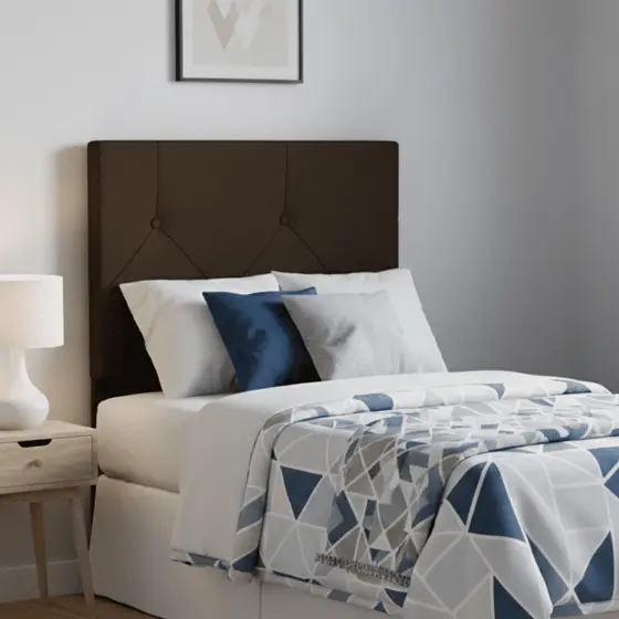 Cabeceira para Cama Box de Solteiro Tecido Suede Cores  Botões Elegante BERLIM