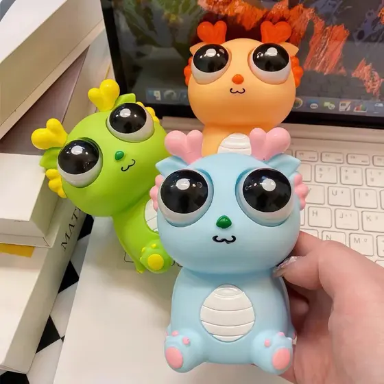 Brinquedo De Dragão Divertido Anti-estresse Olhos Saltando Perfeito para Presente