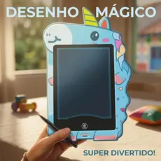Lousa Mágica LCD Infantil 8.5" e 10" Tablet Reutilizável Com Caneta Educativa Para Escrita E Desenho