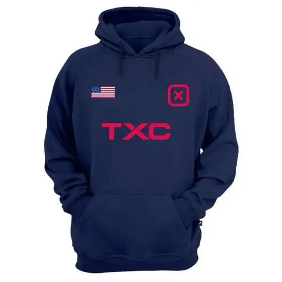 Moletom Feminino TXC Flanelado com Capuz Estampa Rosa Macio Confortável Dia a Dia